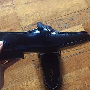 Black stylish loafers